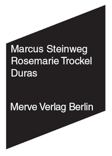 Duras (9783883962306) by Steinweg, Marcus; Trockel, Rosemarie