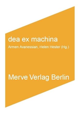 Beispielbild fr dea ex machina -Language: german zum Verkauf von GreatBookPrices