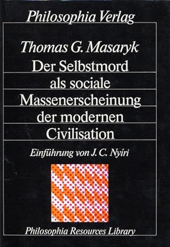 9783884050149: Masaryk, T: Selbstmord als sociale Massenerscheinung