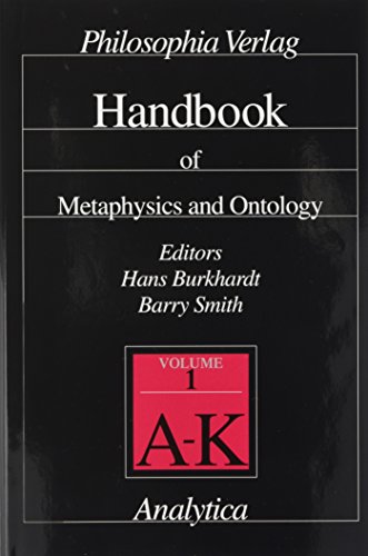 Beispielbild fr Handbook of Metaphysics and Ontology zum Verkauf von Better World Books