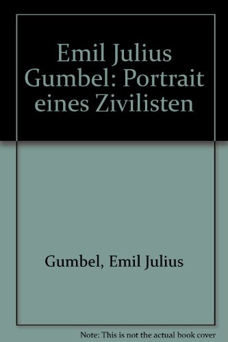 Emil Julius Gumbel Portrait eines Zivilisten - Gumbel, Emil Julius und Christian Jansen.