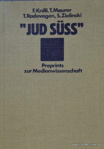 Stock image for Jud Sss. Filmprotokoll, Programmheft und Einzelanalysen. (Reprint zur Medienwissenschaft 2). for sale by Antiquariaat Spinoza