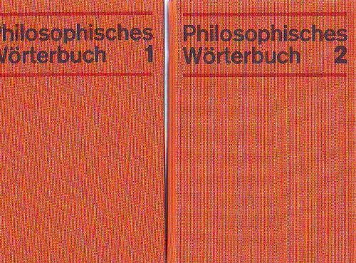 Beispielbild fr Philosophisches Wrterbuch: 2 Bnde zum Verkauf von medimops