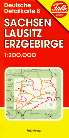 Beispielbild für Falk Pläne, Sachsen, Lausitz, Erzgebirge (Nr.1308) zum Verkauf von medimops