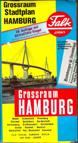 9783884451021: Grossraum Stadtplan Hamburg