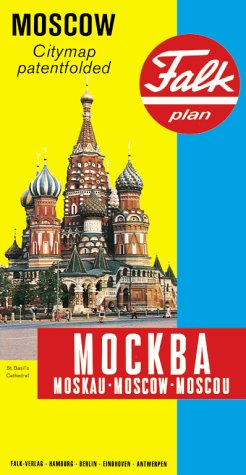 Imagen de archivo de Moscow, citymap, patentfolded: Moscow = [Moskva] = Moskau = Moscou (Falk Plan) a la venta por Wonder Book