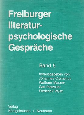 Beispielbild fr Freiburger Literaturpsychologische Gesprche - Band 5 zum Verkauf von ACADEMIA Antiquariat an der Universitt