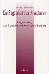 Die Sagbarkeit des Unsagbaren Hegels Weg zur Sprache des konkreten Begriffs.