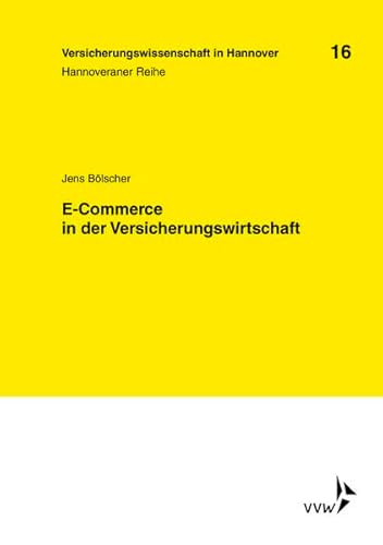 Beispielbild fr E-Commerce in der Versicherungswirtschaft zum Verkauf von medimops