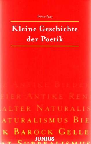 9783885062721: Kleine Geschichte der Poetik