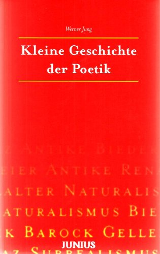 Imagen de archivo de Kleine Geschichte der Poetik a la venta por medimops