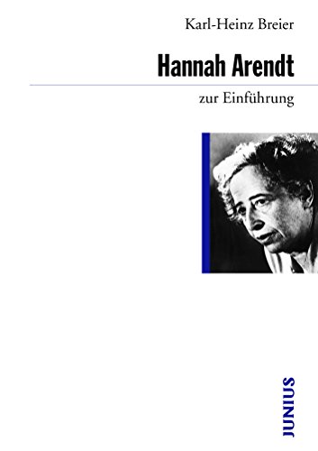 Beispielbild fr Hannah Arendt zur Einfhrung zum Verkauf von medimops