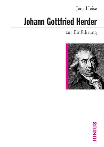 Beispielbild fr Johann Gottfried Herder zur Einfhrung zum Verkauf von Blackwell's