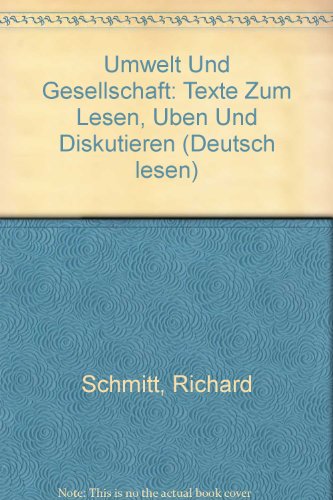 9783885327622: Umwelt Und Gesellschaft: Texte Zum Lesen, Uben Und Diskutieren