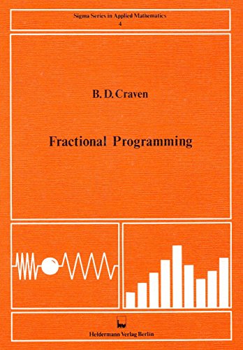 9783885384045: Fractional Programming: v. 4