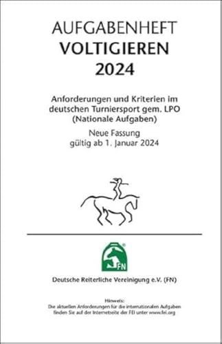 Beispielbild fr Aufgabenheft - Voltigieren 2024 zum Verkauf von Blackwell's