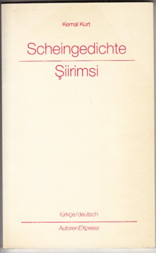 Imagen de archivo de Scheingedichte. Siirimsi. a la venta por Antiquariat Matthias Wagner