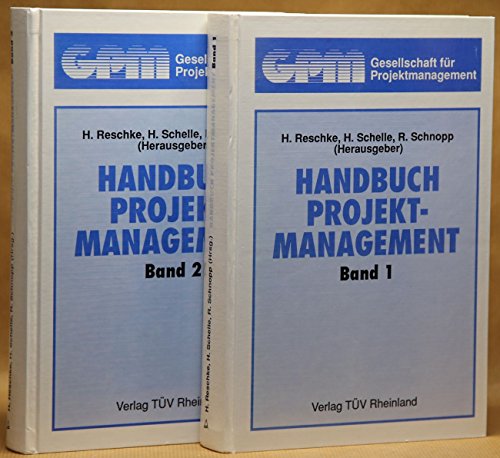 Beispielbild fr Handbuch Projektmanagement: 2 Bnde [Gebundene Ausgabe] von Hasso Reschke (Autor), Heinz Schelle (Autor), Reinhardt Schnopp Die Disziplin Projektmanagement, in den letzten 30 Jahren schnell gewachsen, hat Konzepte, Verfahren und Instrumente entwickelt, die eine effiziente und zielgerichtete Projektabwicklung gewhrleisten knnen. In zwei Bnden mit insgesamt 44 Beitrgen haben erfahrene und kompetente Autoren als Praktiker fr Praktiker den heutigen Kenntnisstand dargestellt. TV Media GmbH TV Rheinland Group ProjektManager Projekt Manager Projekt Management Project Managment ProjectManager Project Manager GPM Heinz Schelle Roland Ottmann Astrid Pfeiffer Deutsche Gesellschaft fr Projektmanagement IPMA International Project Management Association zum Verkauf von BUCHSERVICE / ANTIQUARIAT Lars Lutzer