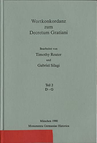 9783886120222: Wortkonkordanz zum Decretum Gratiani, 5 Bde.