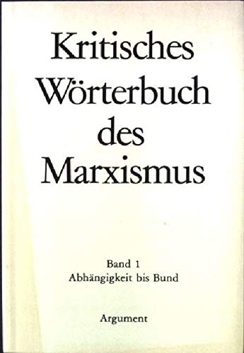 9783886190331: Kritisches Wrterbuch des Marxismus - 8 Bnde.