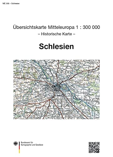 Beispielbild fr Karte von Schlesien: Sonderausgabe der bersichtskarte von Mitteleuropa 1:300 000 zum Verkauf von medimops