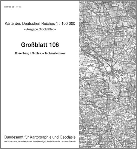 9783886481583: KDR 100 GB Rosenberg in Schlesien - Tschenstochau