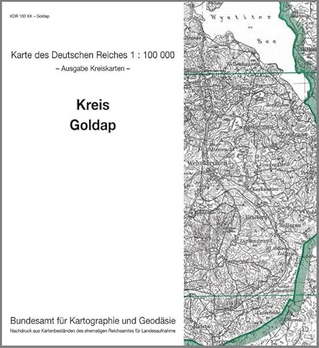 9783886481927: KDR 100 KK Goldap: Karte des Deutschen Reiches 1:100.000, Kreiskarte