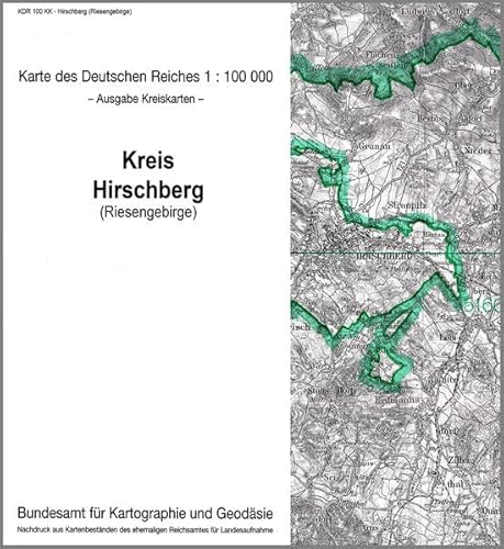 9783886482030: KDR 100 KK Hirschberg (Riesengebirge): Karte des Deutschen Reiches 1:100.000, Kreiskarte