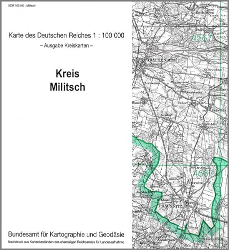 9783886482177: KDR 100 KK Militsch: Karte des Deutschen Reiches 1:100.000, Kreiskarte