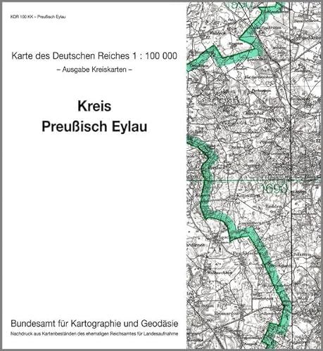 9783886482320: KDR 100 KK Preussisch Eylau: Karte des Deutschen Reiches 1:100.000, Kreiskarte