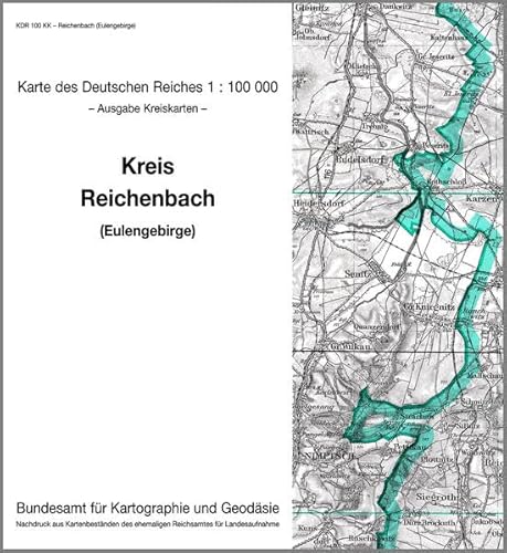 9783886482368: KDR 100 KK Reichenbach (Eulengebirge): Karte des Deutschen Reiches 1:100.000, Kreiskarte