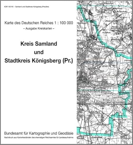 9783886482429: KDR 100 KK Samland und Knigsberg (Preussen): Karte des Deutschen Reiches 1:100.000, Kreiskarte