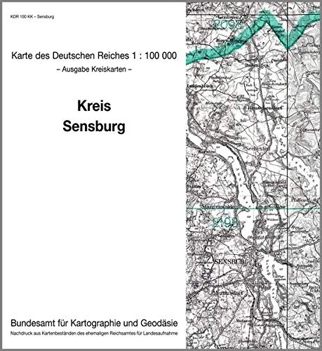 9783886482474: KDR 100 KK Sensburg: Karte des Deutschen Reiches 1:100.000, Kreiskarte