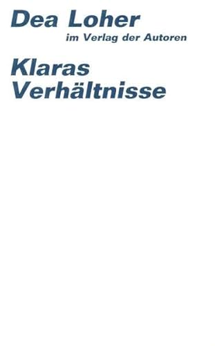 Stock image for Klaras Verhltnisse for sale by medimops