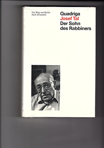 Beispielbild fr Der Sohn des Rabbiners: Ein Weg von Berlin nach Jerusalem (German Edition) zum Verkauf von Modetz Errands-n-More, L.L.C.