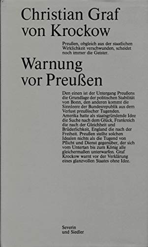 Warnung vor Preußen - Krockow, Christian Graf