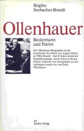 9783886801442: Ollenhauer. Biedermann und Patriot (Livre en allemand)