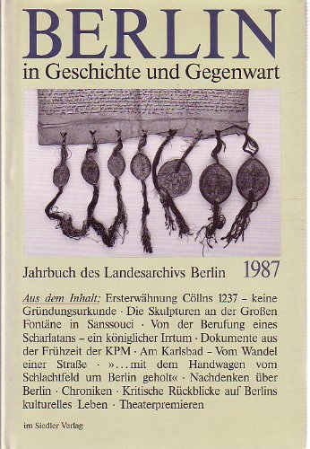 Beispielbild fr Jahrbuch des Landesarchivs Berlin 1987 zum Verkauf von Buchkontor Zossen