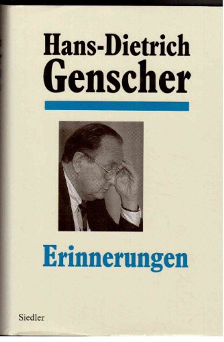 Erinnerungen. - Genscher, Hans-Dietrich