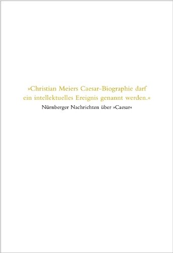 Caesar. Athen. Sonderausgabe. (9783886808144) by Christian Meier