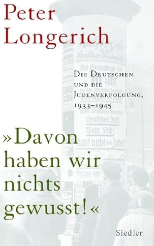 Imagen de archivo de Davon haben wir nichts gewusst!" Die Deutschen und die Judenverfolgung 1933-1945 a la venta por medimops
