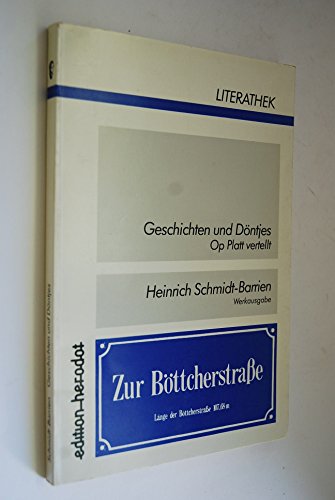 Beispielbild fr Geschichten und Dntjes. Op Platt vertellt, Bd 8 zum Verkauf von Leserstrahl  (Preise inkl. MwSt.)