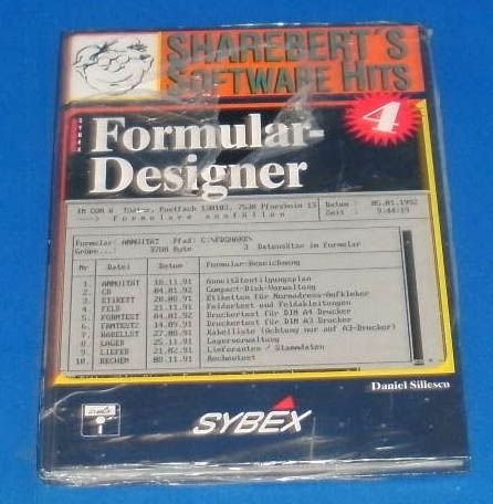 Stock image for Formular - Designer. ShareBert's Software Hits IV. Inkl. 5 1/4'- Diskette for sale by Versandantiquariat Felix Mcke