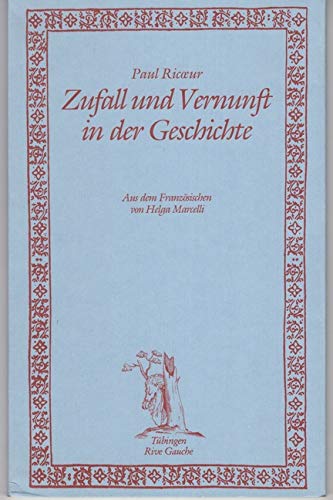 9783887693060: Zufall und Vernunft in der Geschichte: Zeit und Erzhlung (Livre en allemand)