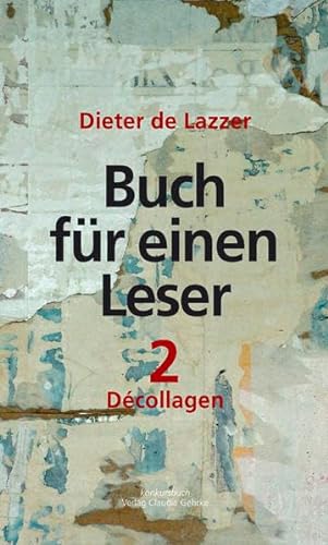 Buch für einen Leser. Bd.2 - Dieter de Lazzer