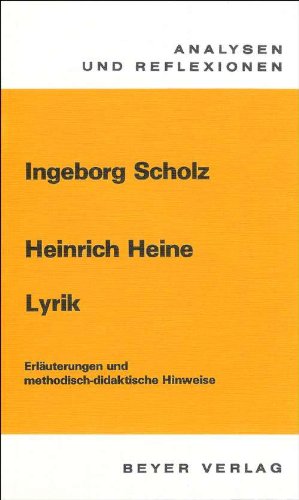 Beispielbild fr Analysen und Reflexionen, Bd.49, Heinrich Heine, Lyrik zum Verkauf von medimops