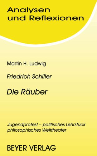 Beispielbild fr Analysen und Reflexionen, Bd.51, Friedrich von Schiller 'Die Ruber' zum Verkauf von Leserstrahl  (Preise inkl. MwSt.)