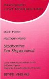 Beispielbild fr Analysen und Reflexionen, Bd.24, Hermann Hesse 'Der Steppenwolf', 'Siddhartha' zum Verkauf von Versandantiquariat Felix Mcke