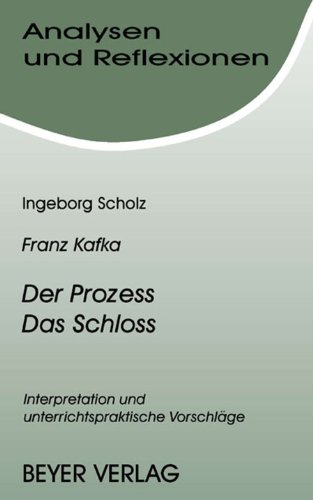 Beispielbild fr Analysen und Reflexionen, Bd.42, Franz Kafka Der Proze und Das Schlo : Interpretationen und u zum Verkauf von medimops