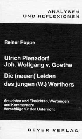 Beispielbild für Analysen und Reflexionen, Bd.20, Ulrich Plenzdorf, Johann Wolfgang von Goethe 'Die (neuen) Leiden des jungen (W.) Werthers zum Verkauf von medimops
